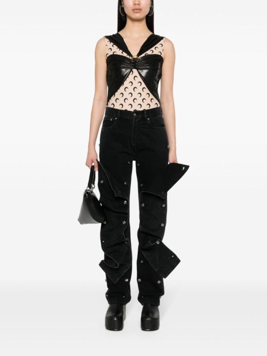  마린세르 바디수트 티셔츠 WTO393 RJER0015BK99 Black - MARINE SERRE