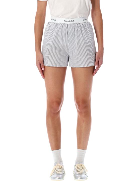 25FW 스포티앤리치 숏팬츠 SH004623631ST09 3918 NAVY STRIPED
