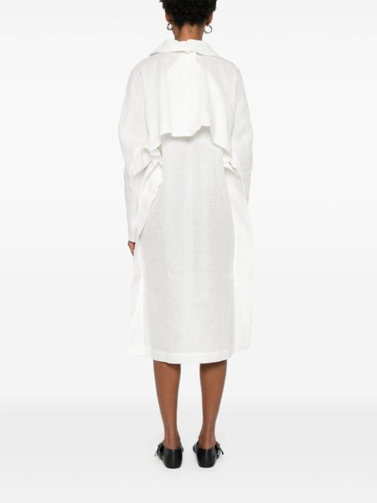 25SS 이세이 미야케 숏 원피스 IM56FH554 05 White - ISSEY MIYAKE