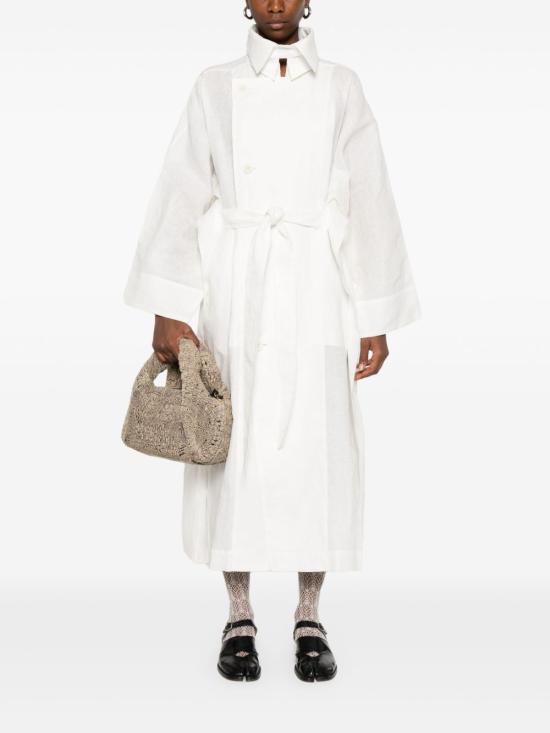 25SS 이세이 미야케 코트 IM56FA551 05 White - ISSEY MIYAKE