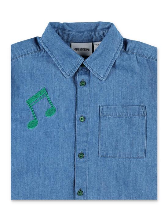 25SS [키즈] 미니로디니 티셔츠 25220147 60 Blue - MINI RODINI