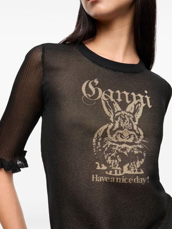 25SS 가니 스웨터 K2479 099 Black - GANNI