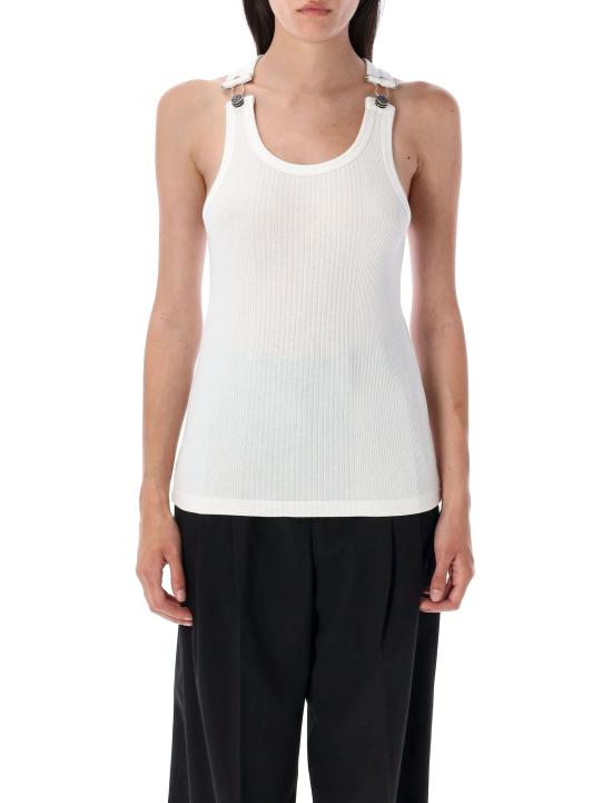 26SS 장 폴 고티에 민소매 티셔츠 TO380J014 Bianco