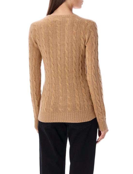 26FW 폴로 랄프로렌 폴로 자수 케이블 니트 스웨터 211971865 002 COLLECTION CAMEL - POLO RALPH LAUREN