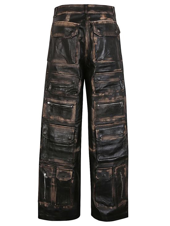  페르마스 클럽 스트레이트 팬츠 CARGOPANTS VINTAGEBLACK Black - FERMAS.CLUB