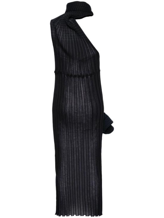  이세이 미야케 롱 원피스 IM48KH287 17 Black - ISSEY MIYAKE