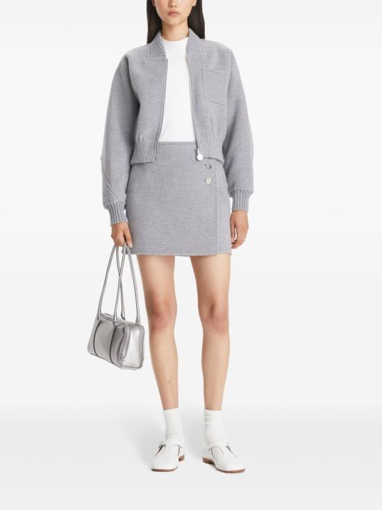 24FW 토리버치 미디 스커트 164407 030 Grey - TORY BURCH