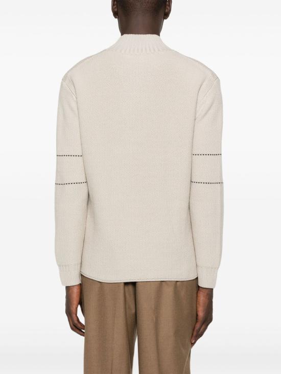 25FW 엠포리오 아르마니 스웨터 EM002024 AF18103U1156 Beige - EMPORIO ARMANI