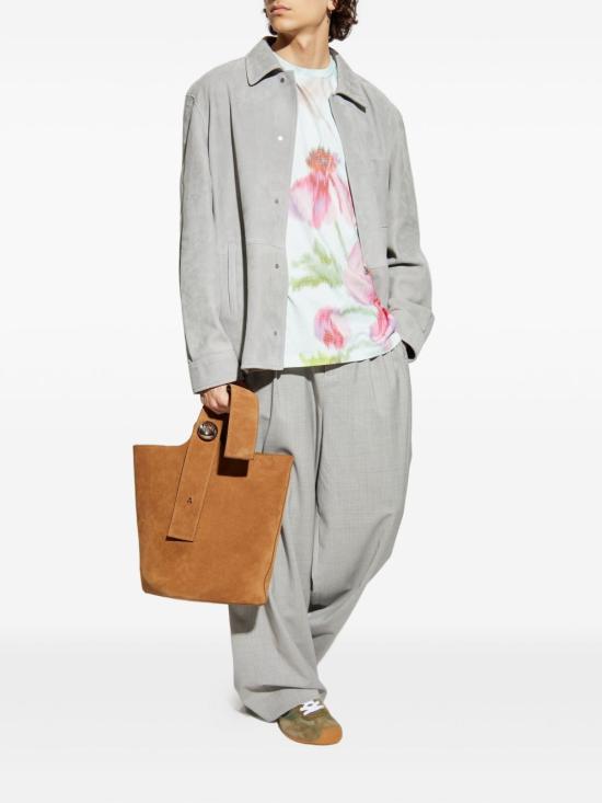 25FW 로에베 가죽 자켓 H526Y31 L481130 Light Grey - LOEWE