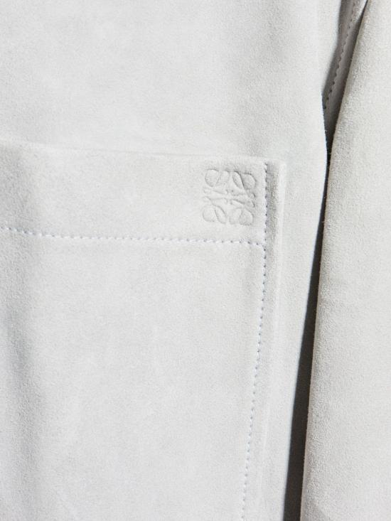 25FW 로에베 가죽 자켓 H526Y31 L481130 Light Grey - LOEWE