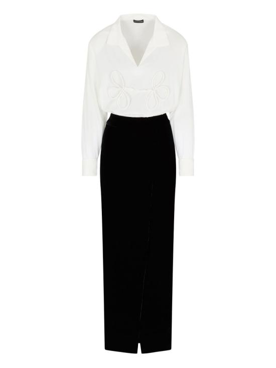 25FW 엠포리오 아르마니 롱 원피스 EW001344 AF10208UC001 Black