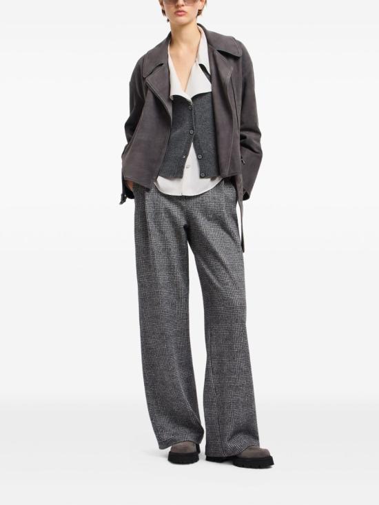 25FW 엠포리오 아르마니 가죽 자켓 EW002158 AF18877U8082 Grey - EMPORIO ARMANI