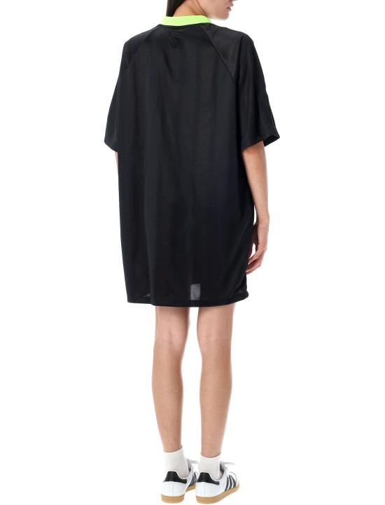 25FW 아디다스 아디컬러 사커 자카드 오버사이즈 드레스 KB8152 BLACK FLUO - ADIDAS