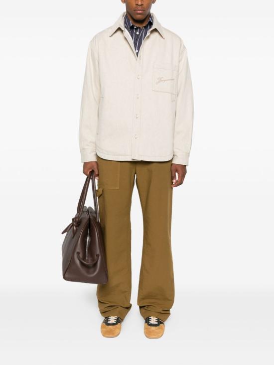 25FW 자크뮈스 긴팔 셔츠 OUM00115 AD00044130 Beige - JACQUEMUS