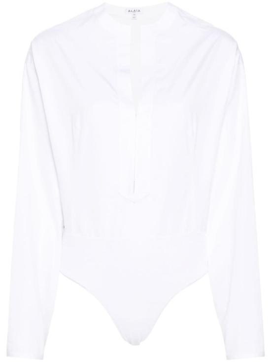  알라이아 셔츠 AA9C09536T611 000 White