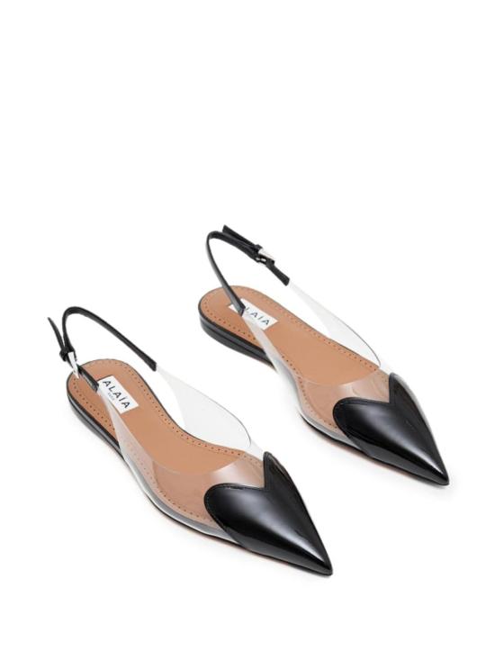  알라이아 플랫 슈즈 AA3E047CK150 999 Black - ALAIA