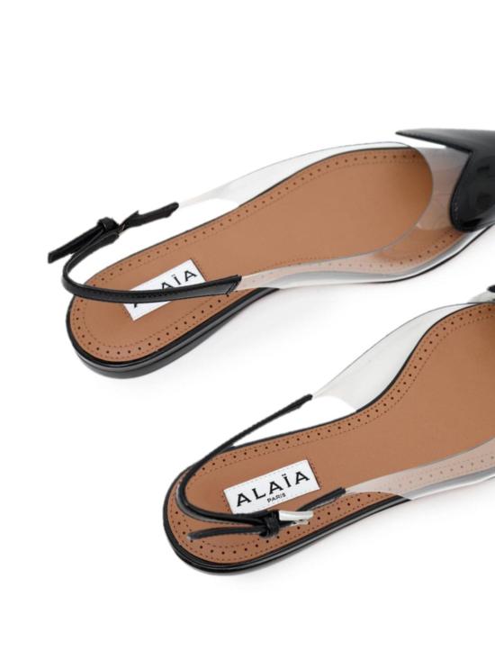  알라이아 플랫 슈즈 AA3E047CK150 999 Black - ALAIA