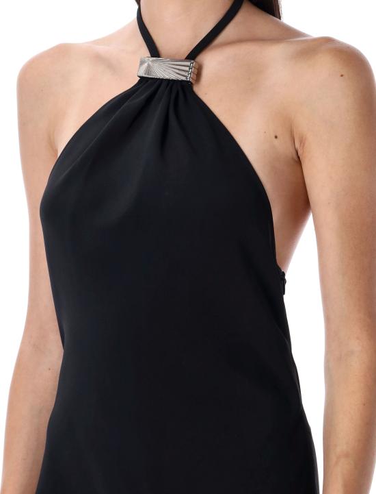 25FW 디 아티코 미디 원피스 WCW00247ACC001AA 100 Nero - THE ATTICO