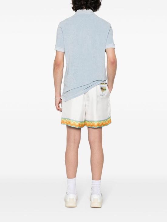  카사블랑카 숏팬츠 MS24TR01204 AFROCUBISM White - CASABLANCA