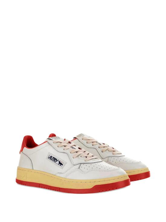 25FW 오트리 X 메종키츠네 스니커즈 AULM MK02 Red - AUTRY X MAISON KITSUNE