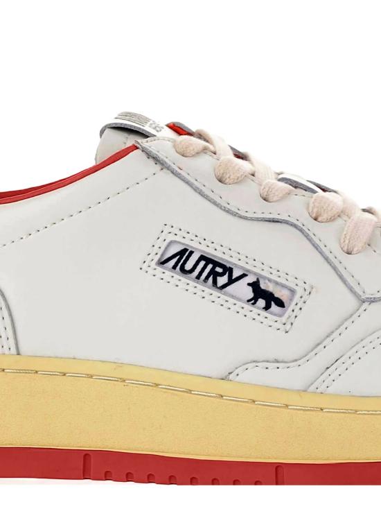 25FW 오트리 X 메종키츠네 스니커즈 AULM MK02 Red - AUTRY X MAISON KITSUNE