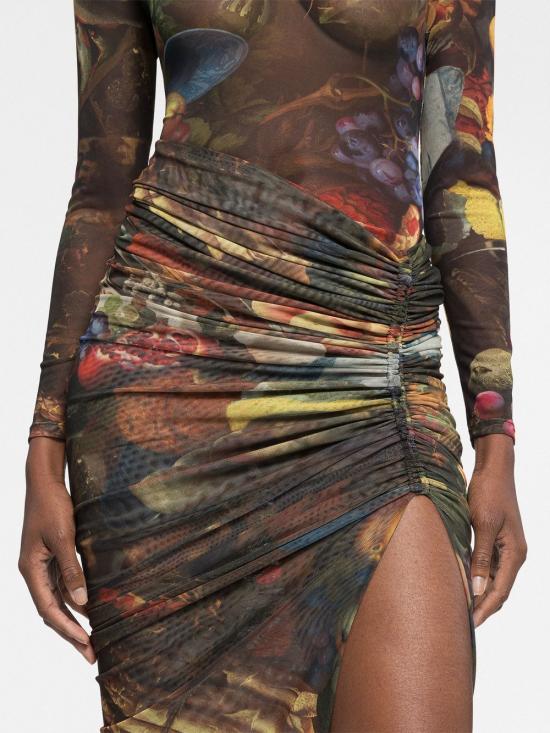  에이지 팩토리 바이 에스터 마나스 미디 스커트 SKT048ME2 MUL1 MultiColour - AZ FACTORY BY ESTER MANAS