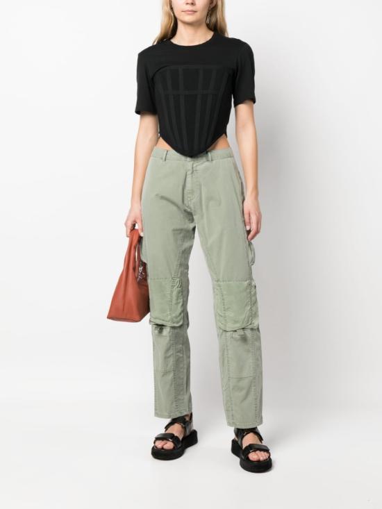  존 엘리엇 스트레이트 팬츠 WF143N1353A OLIVE Green - JOHN ELLIOTT