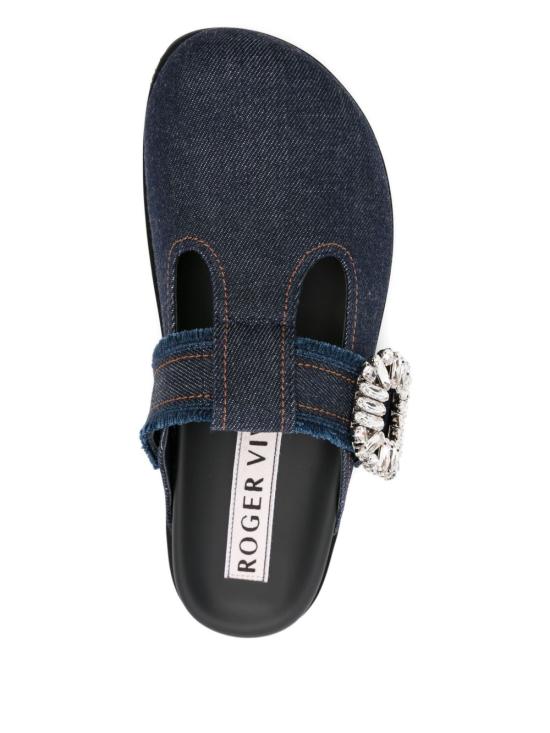 25FW 로저비비에 뮬/슬리퍼 RVW62542380 EMNU820 Blue - ROGER VIVIER