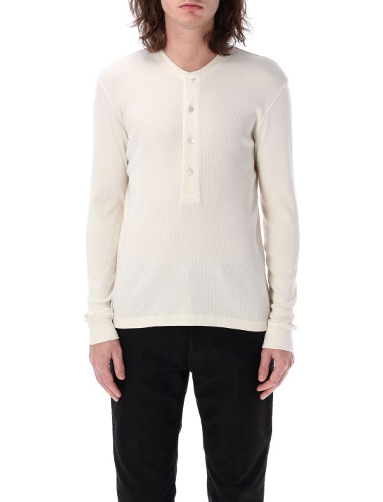 25SS 톰포드 반팔 티셔츠 JHL014JMC048S25 AW004 Bianco