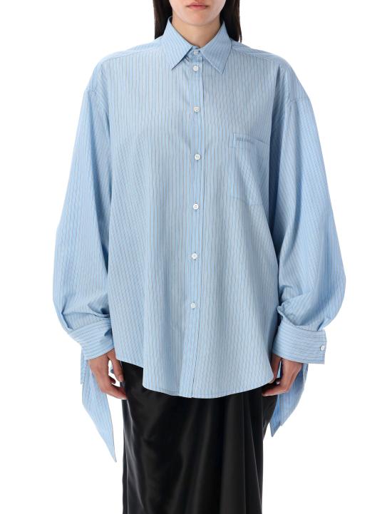 25SS 발렌시아가 반팔 티셔츠 830990TSO25 3965 SKY BLUE WHITE