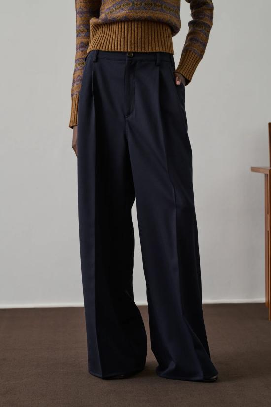 25FW 쉐르 스트레이트 팬츠 PAN0241FREJUS BLE1925W Blue - SOEUR