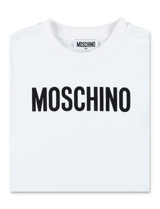 25SS [키즈] 모스키노 티셔츠 HUM05CLBA10 10101 Bianco - MOSCHINO