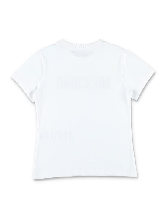 25SS [키즈] 모스키노 티셔츠 HUM05CLBA10 10101 Bianco - MOSCHINO