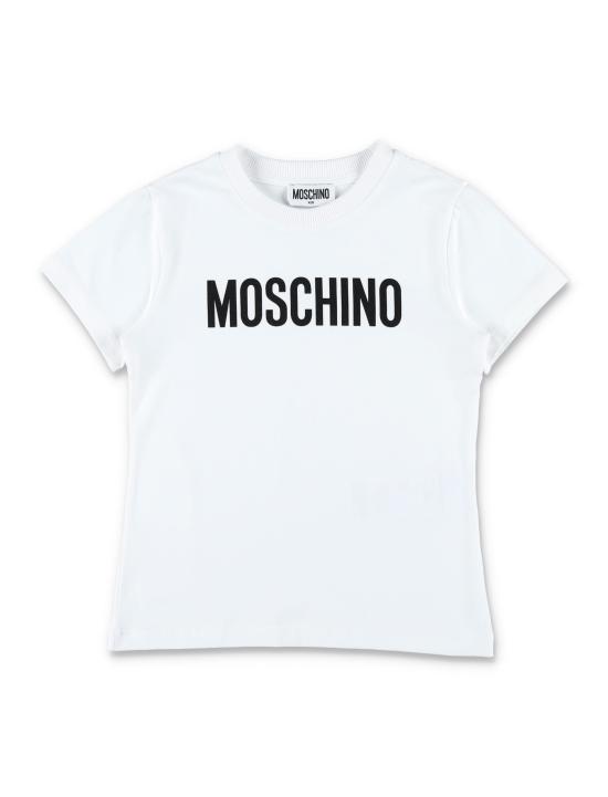 25SS [키즈] 모스키노 티셔츠 HUM05CLBA10 10101 Bianco