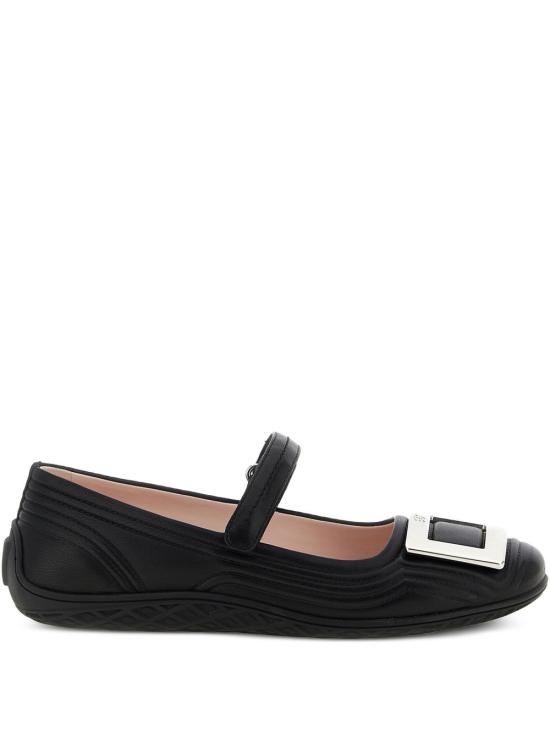 25FW 로저비비에 플랫 슈즈 RVW79343360 91TB999 Black