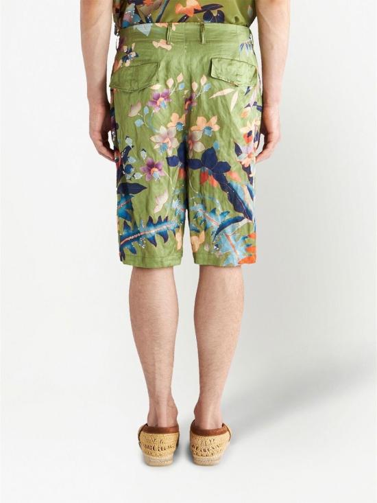  에트로 숏팬츠 1W774 41170500 Green - ETRO