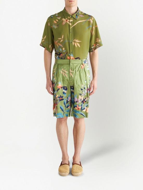  에트로 숏팬츠 1W774 41170500 Green - ETRO