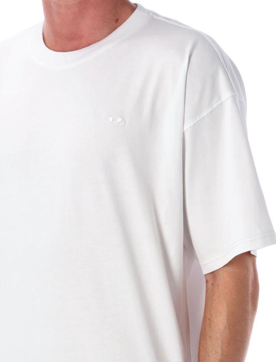 25FW 디젤 반팔 티셔츠 A195520PLAT 100 Bianco - DIESEL