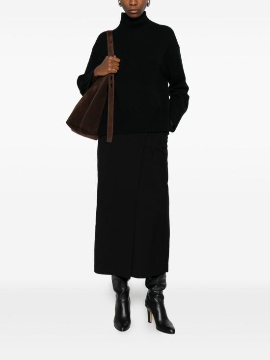 25FW 던스트 미디 스커트 UDSK5C207 BK Black - DUNST