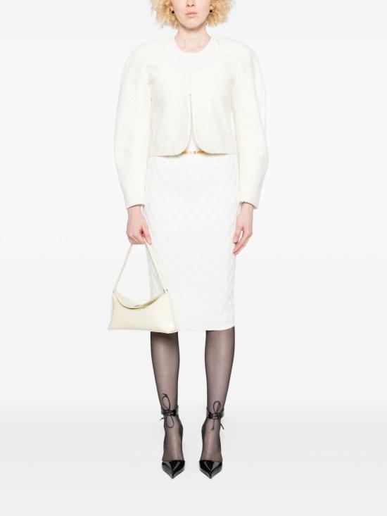 25FW 엘리자베타프랜치 미디 스커트 GK20B56E2 360 Ivory - ELISABETTA FRANCHI