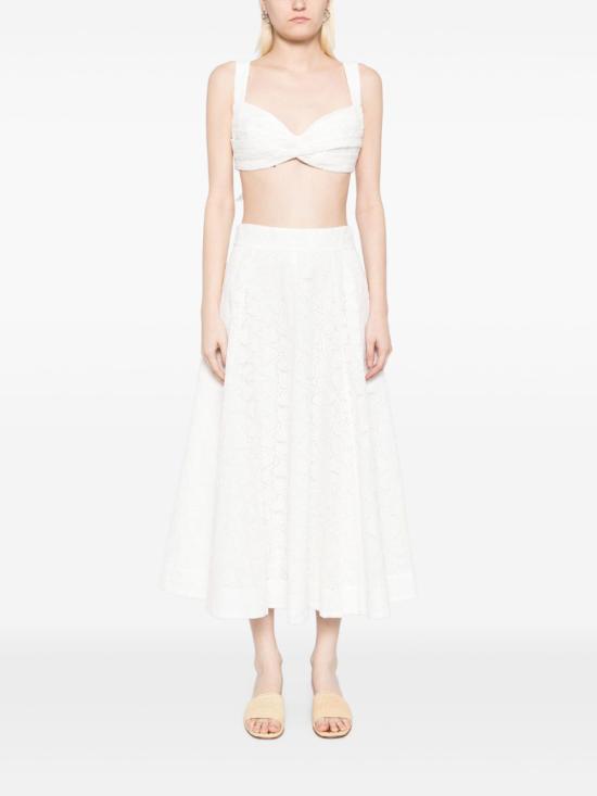 25SS 짐머만 미디 스커트 2540SR251 IVO White - ZIMMERMANN