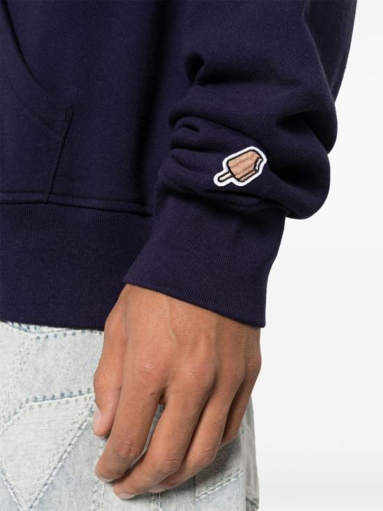  아이스크림 후드 티셔츠 IC23447 NAVY Blue - ICECREAM