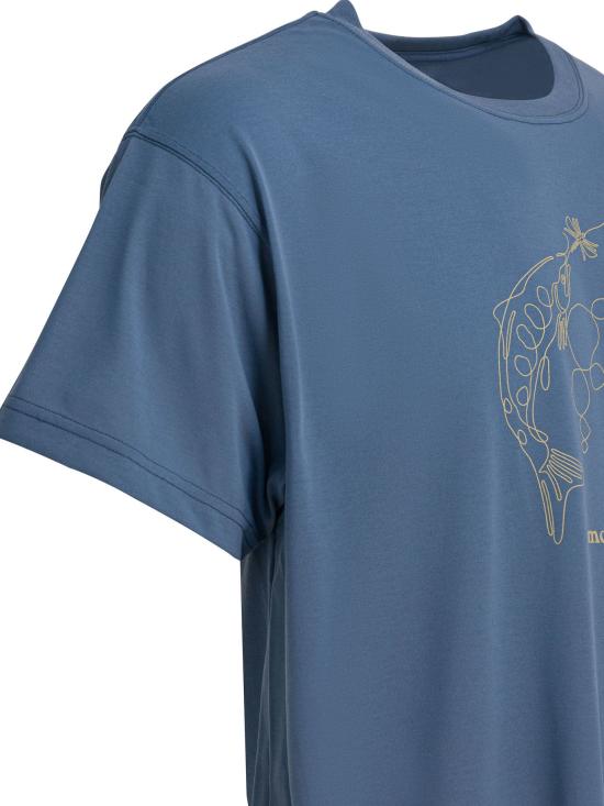 25FW 몽벨 반팔 티셔츠 2304621WICKRONTSINGLELINEBL - MONTBELL