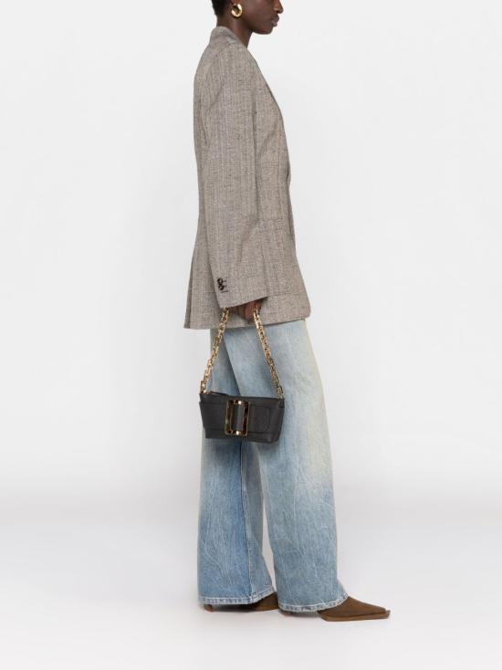  보위 숄더백 BUCKLEPOUCHETTEEPSOM CS CSDBLACK Black - BOYY