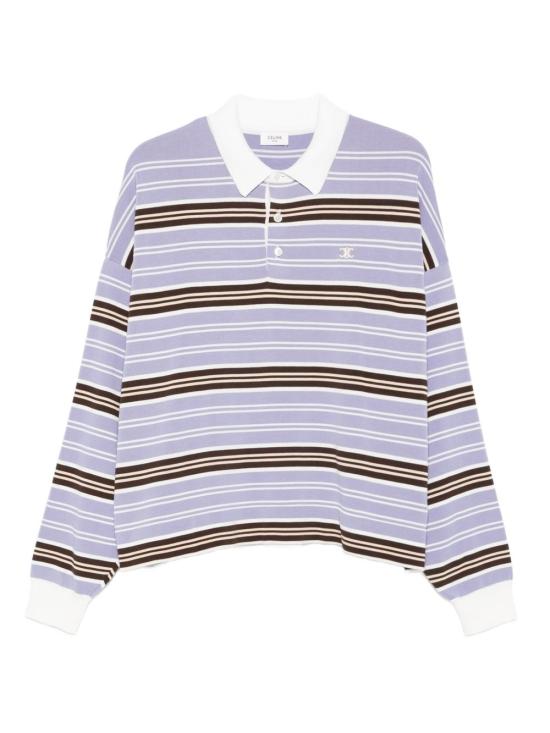 25FW 셀린느 폴로 티셔츠 RY0HV886Z GBT9 Lilac