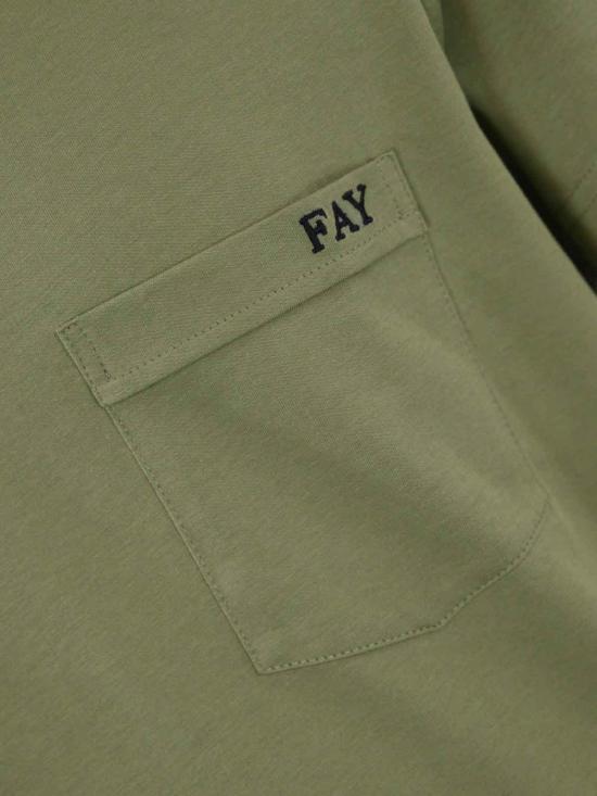 25SS 페이 반팔 티셔츠 NPMB3501280UCXV201 Green - FAY