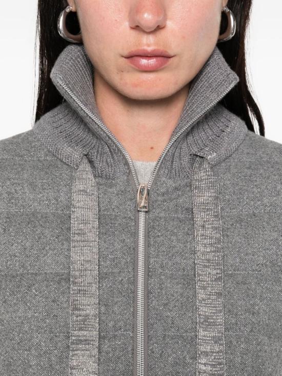 25FW 에르노 루센트 캐시미어 울 리조트 케이프 PI00136DR 33444R9406 Light Grey - HERNO