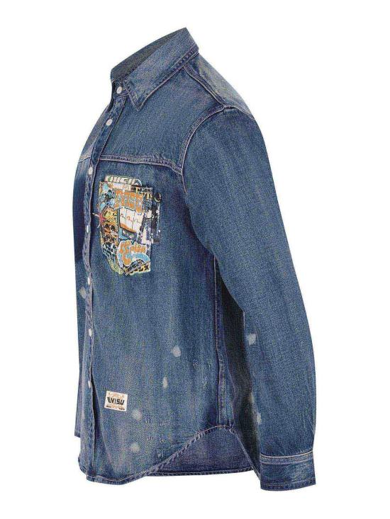  에비수 셔츠 DL8027INDIGO Medium Wash - EVISU