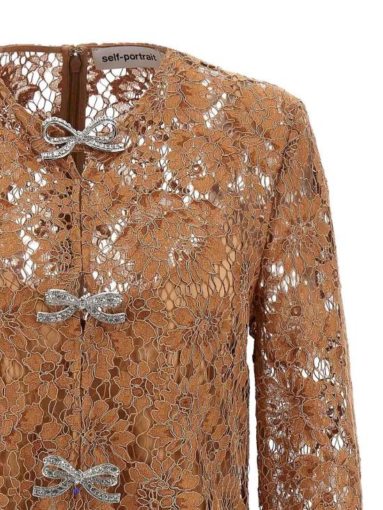  셀프 포트레이트 숏팬츠 SS25001SATTAN Brown - SELF PORTRAIT