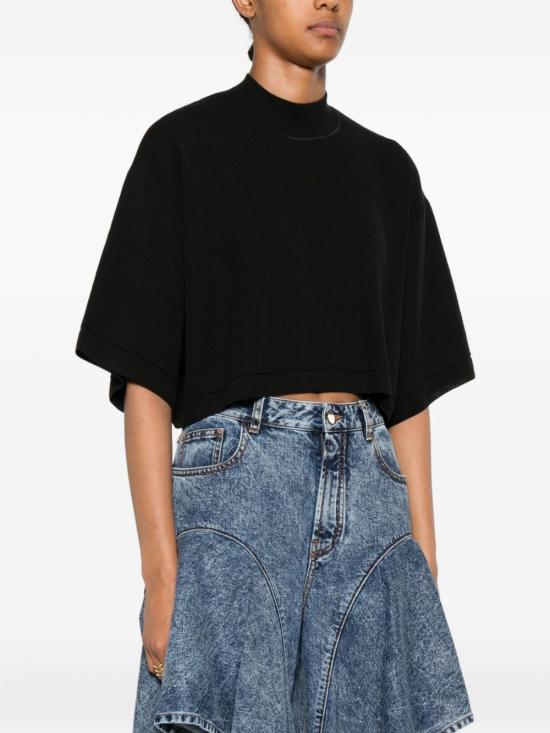 25FW 알라이아 민소매 티셔츠 AA9H1232K083B 995 Black - ALAIA